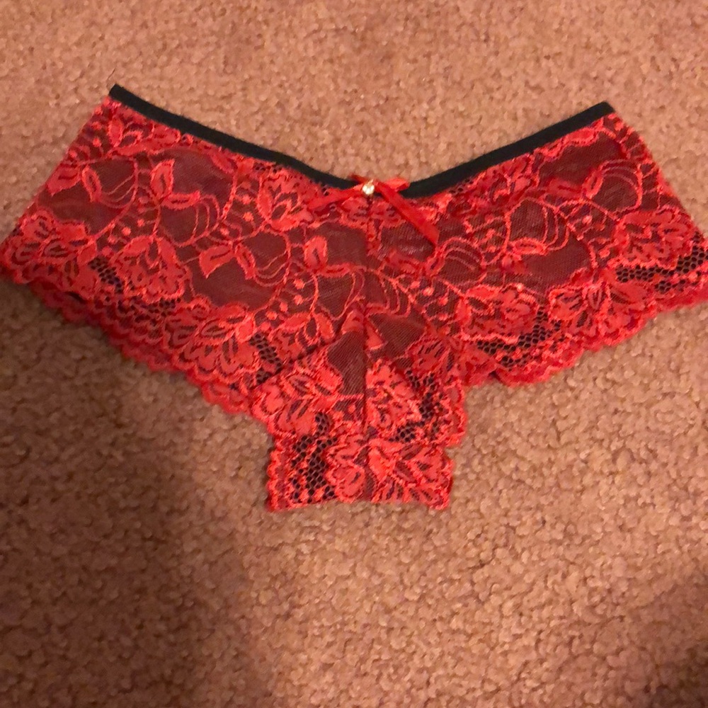 B’Delicious Beautiful Red Lace Panty